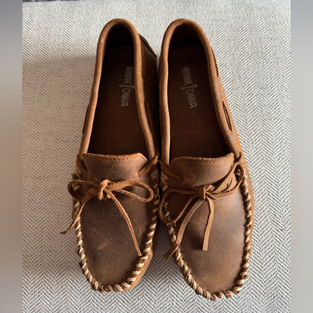 Minnetonka Men’s Moccasins Classic Driver Loafer Size 10